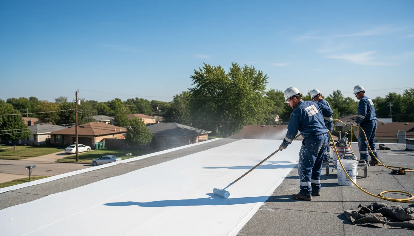 Commercial roof coating in Salamonia, IN near me